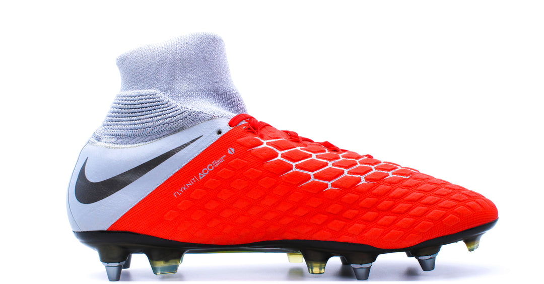White Hypervenom Ag Pro Nike Hypervenom Phantom III DF FG Raised