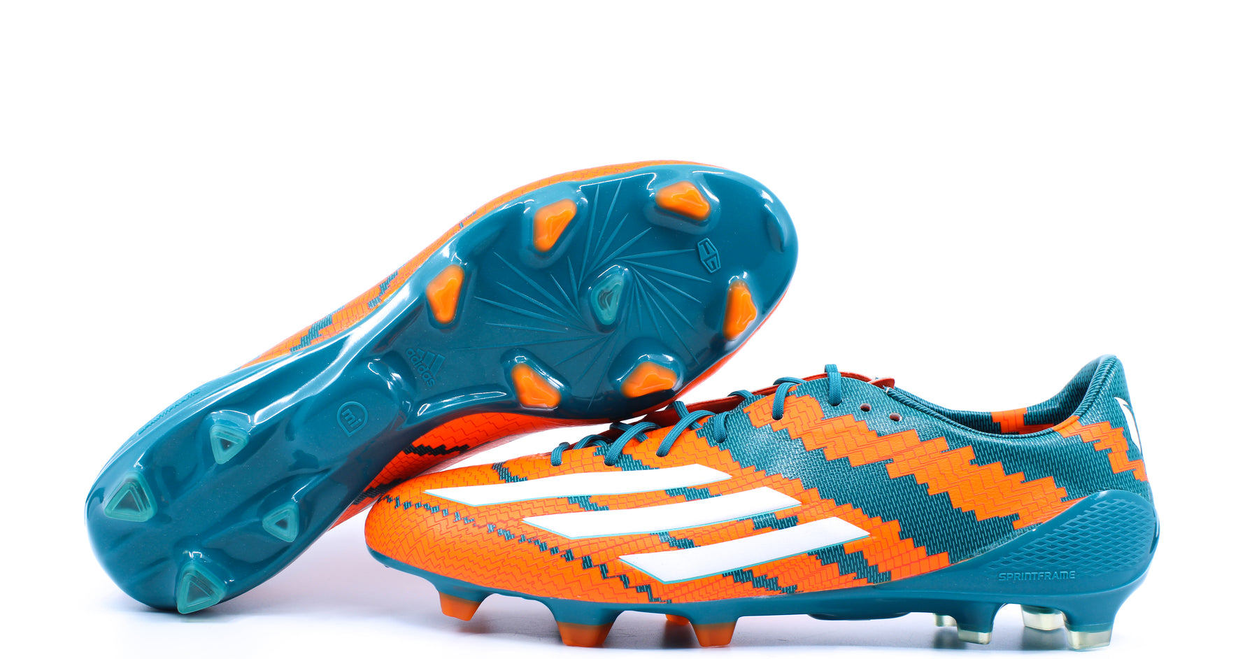 Adidas Messi 10.1 Power Teal/White/Solar Orange (B44261) – Retro Soccer Cleats
