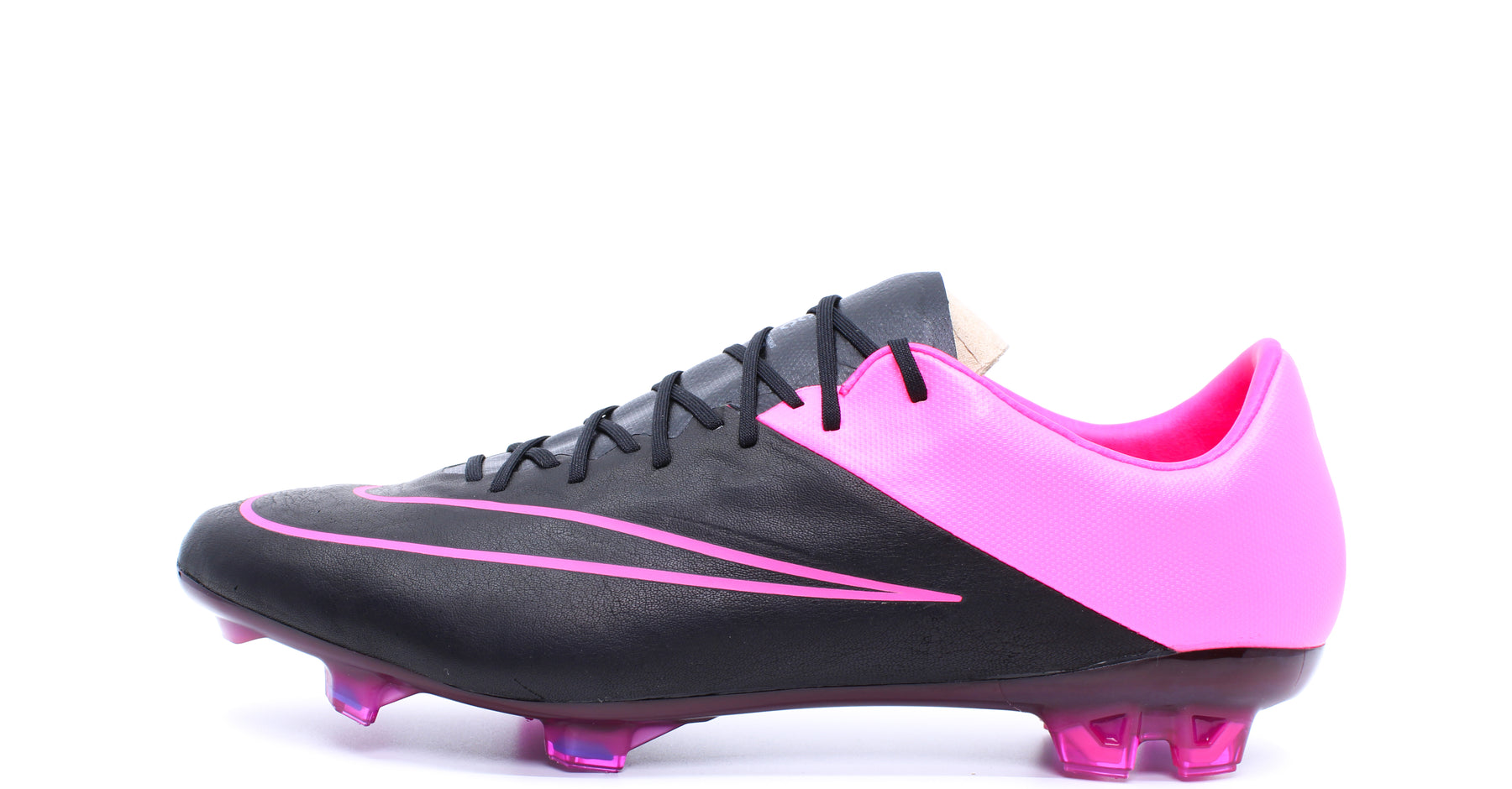 Nike Vapor 10 Leather FG Black/Hyper Pink (747565-006) – Retro Soccer