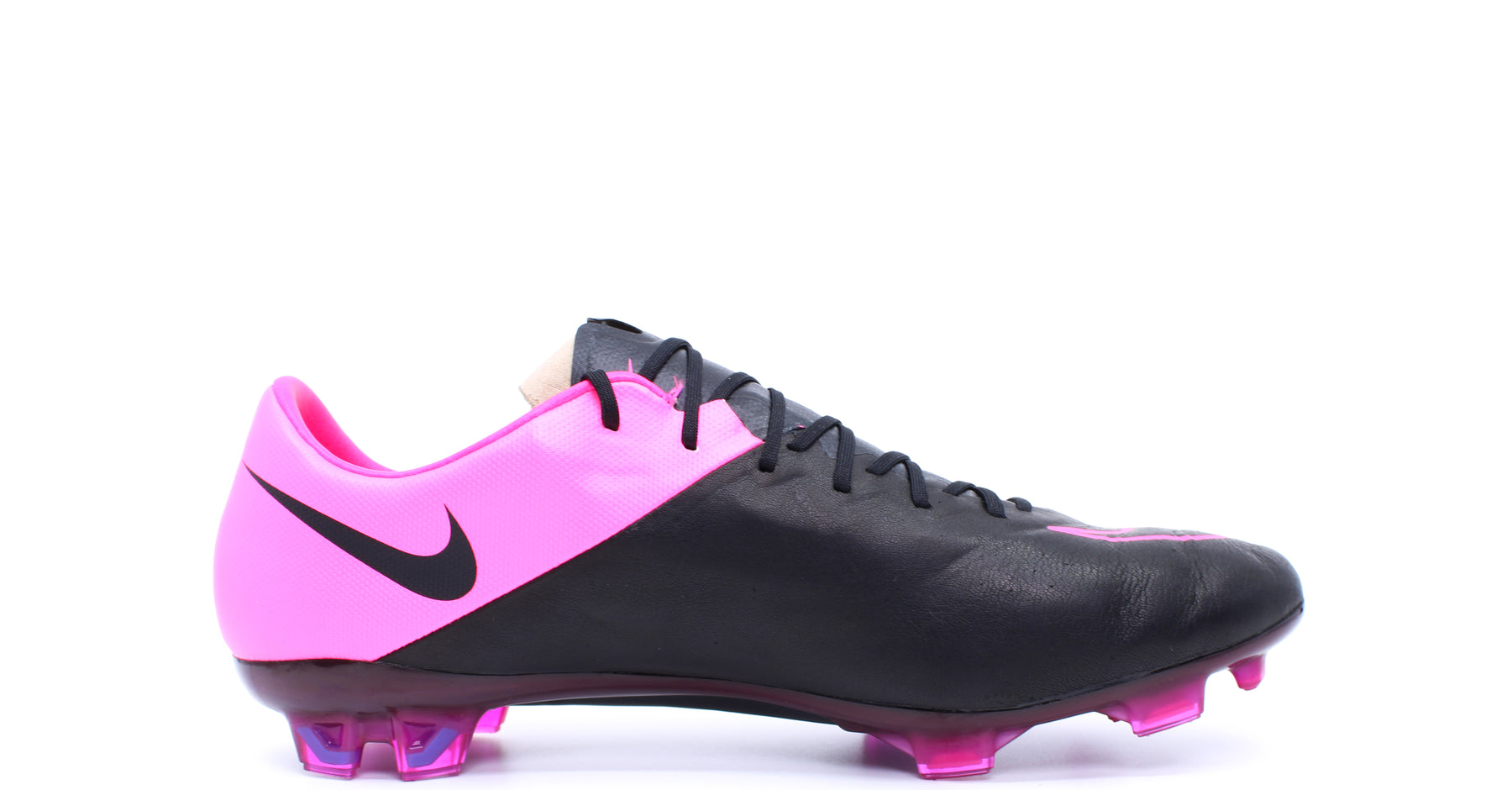Nike Vapor 10 Leather FG Black/Hyper Pink (747565-006) – Retro Soccer